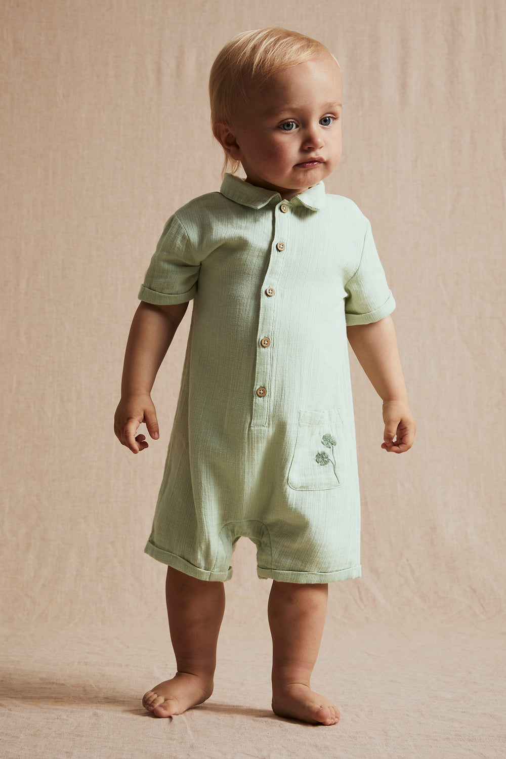 Cotton fashion romper baby boy