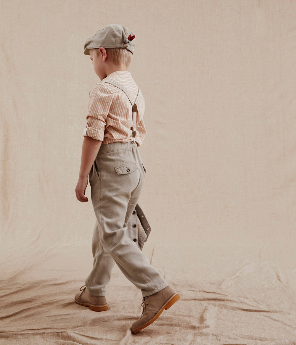 Beige Cotton Baby Trousers With Braces mayoral  CottonKidsie
